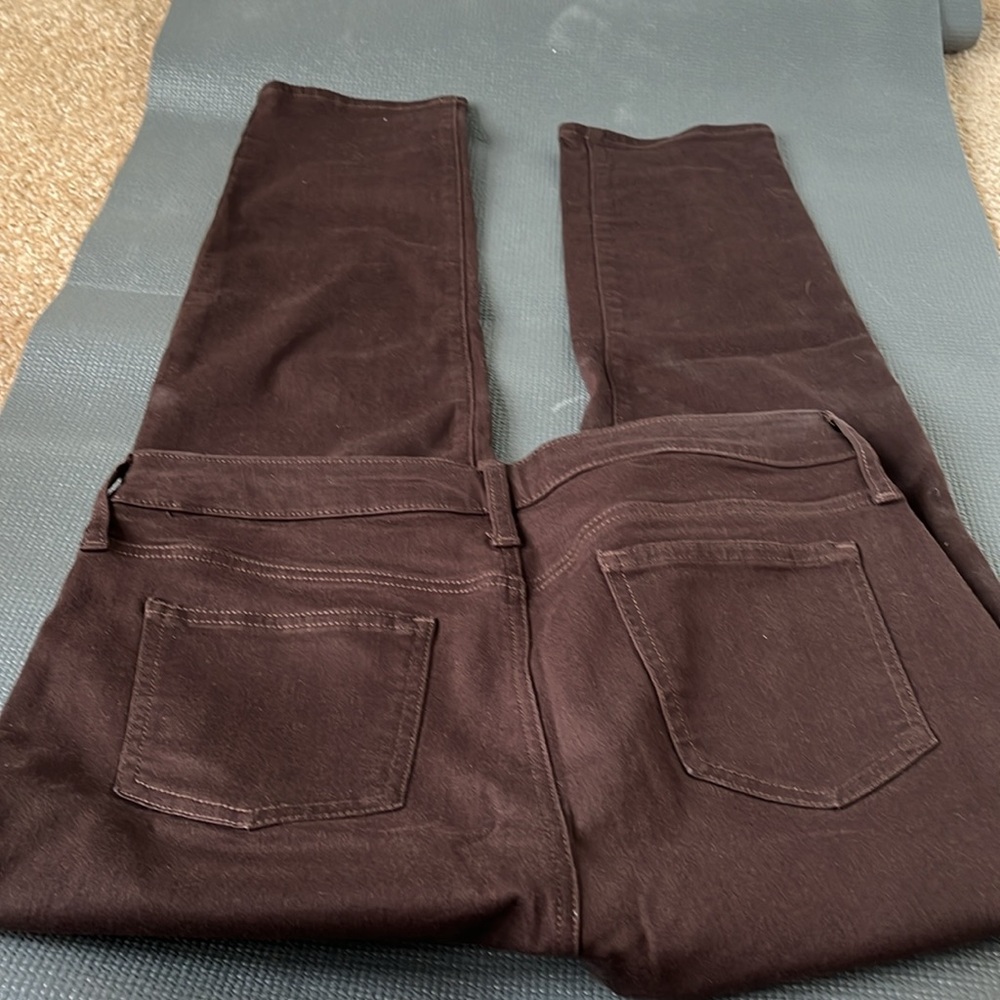 Chicos Brown pants So Slimming Girlfriend Slim Leg Ankle 8R Chicos Size 1R - Picture 2 of 7